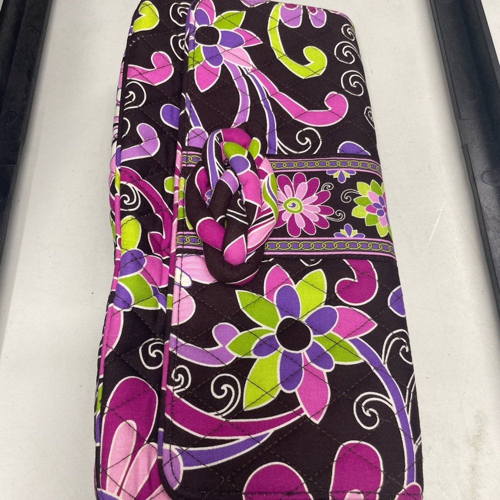 Vera Bradley Pink and Brown Quilted Accessory